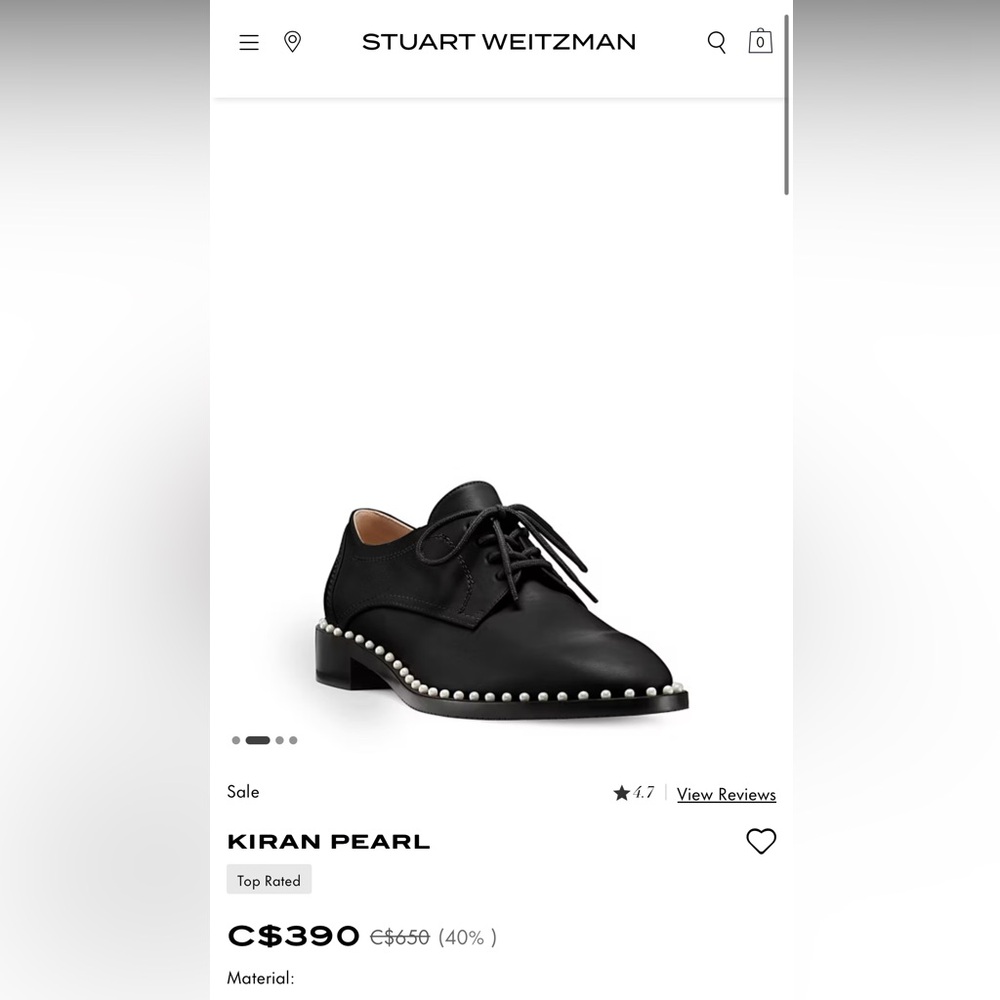 Stuart Weitzman Kiran Pearl (5) NWOB